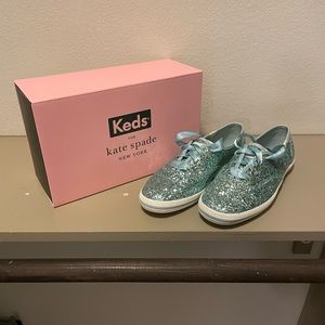 Glitter Blue Kate Spade Keds